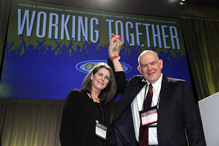 Richard Lanigan Elected President and Mary Mahoney Elected  Secretary-Treasurer at 27th OPEIU Convention