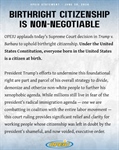 BIRTHRIGHT CITIZENSHIP IS NON-NEGOTIABLE
