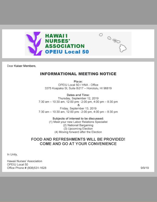 Join Us for Informational Meetings Sept 12 & 13