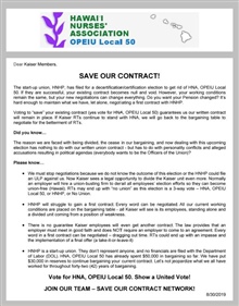 Save Our Contract!