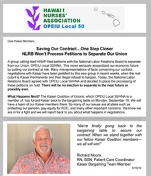 NLRB Decision - Election on Hold